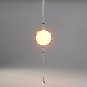 Modern Creative Chrome Metal Floor Lamp White Yellow Acrylic Ball Standing Lamp Living Room Hotel Room Sofa  Decoration Lamp