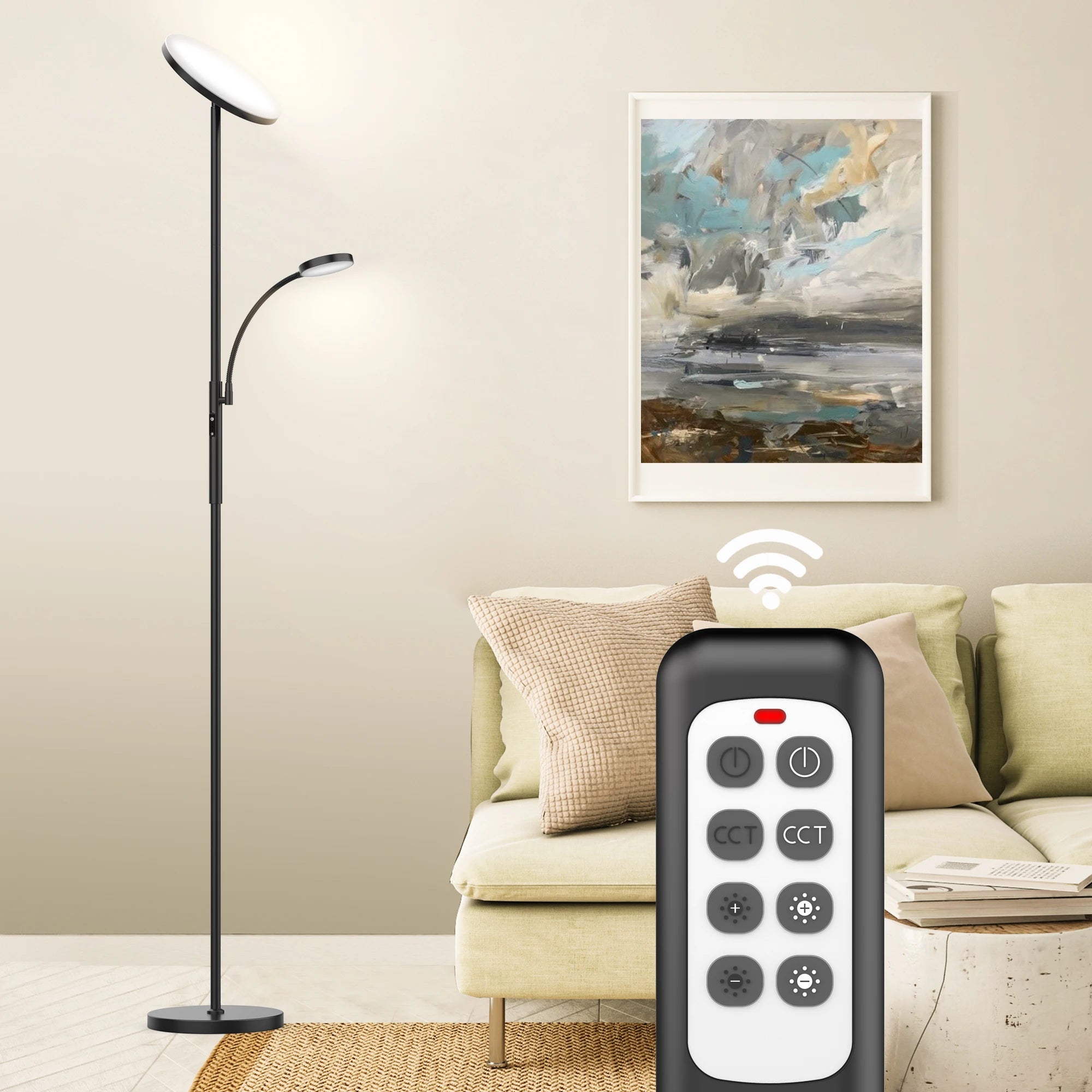 68.9 LED Floor Lamp with Remote Control
