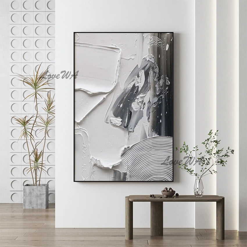 Modern Abstract Texture Acrylic Canvas Paintings Wall Decor Picture Art 100% Hand-painted Latest Design Oil Painting Free Ship