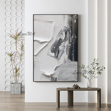 Modern Abstract Texture Acrylic Canvas Paintings Wall Decor Picture Art 100% Hand-painted Latest Design Oil Painting Free Ship