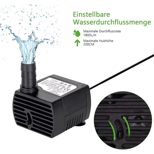 New Submersible Water Pump 3/5/10/15/25W EU220v US110V  for Water Gardens and Hydroponic System Aquarium Tabletop Fountains Pon