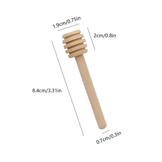 Wooden Honey Dipper Stick Honey Stirrers Small Honey Spoon Sticks Long Handle Honey Spoon Wedding Party Favors for Honey