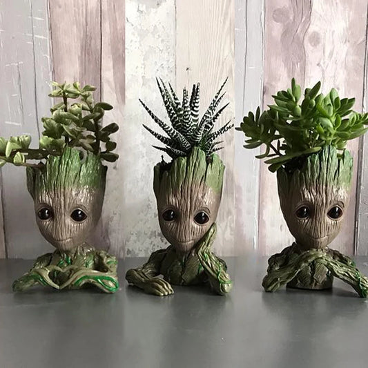 Home Decoration Groot Planter Flower Pots For Indoor Flowers Pot Tree Man Ornaments Anime Figure Statue Art Crafts Kid Men Gifts