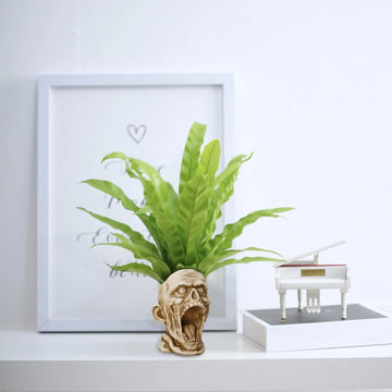 Creative Zombie Skull Horror Planter Flower Pot, Creative Indoor Green Plant Resin Garden Potted Craft Flower Pot Ornaments
