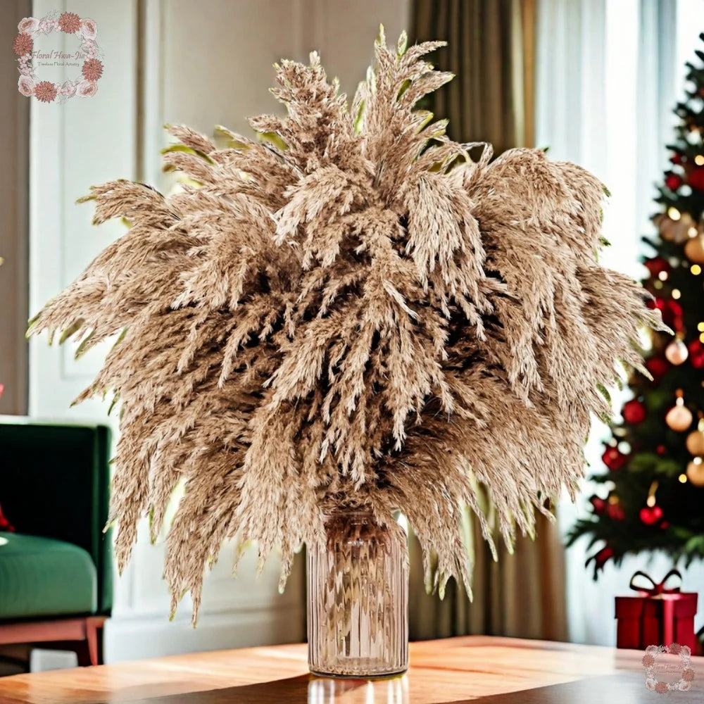 60cm Natural Fluffy Pampas Grass Bouquet,Dried Bunny Tails for Boho Wedding,Home Decor,Rabbit Tail Reed,Dried Flower Centerpiece