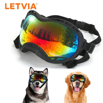 LETVIA New Pet Glasses Big Dog UV-resistant Windproof Sunglasses Outdoor Pet Motorcycle Goggles Stylish Tactical Dogs Sunglasses
