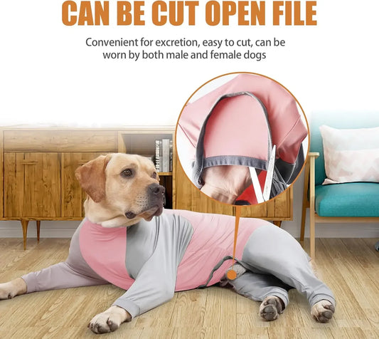 Pet Recovery Suit Dog Pajamas High Elasticity Comfortable Convenient Home Wear Jumpsuit Clothing For Small Medium Dogs