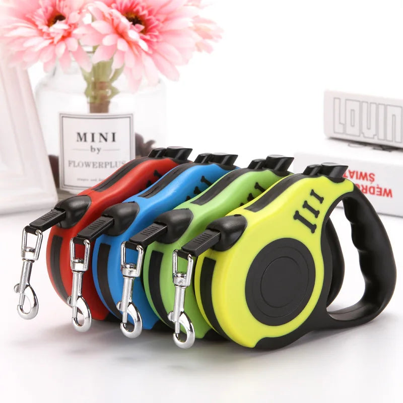 3m Dog Leash for Small Dogs Cat Automatic Retractable Durable Nylon Lead Puppy Outdoor Travel Walking Hiking Traction Rope