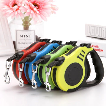 3m Dog Leash for Small Dogs Cat Automatic Retractable Durable Nylon Lead Puppy Outdoor Travel Walking Hiking Traction Rope