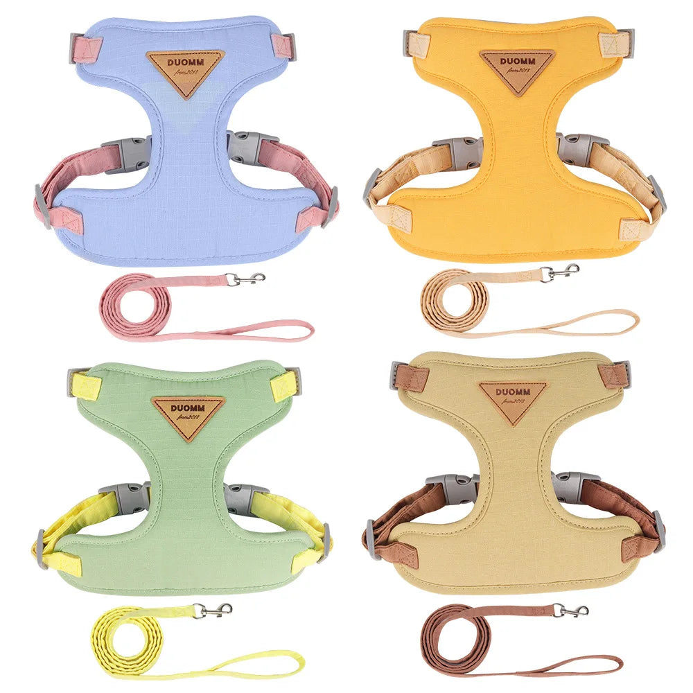 Breathable Cat Harness and Leash Set Adjustable Mesh No Choke for Kitty Walking Outdoor Training Safe Lightweight