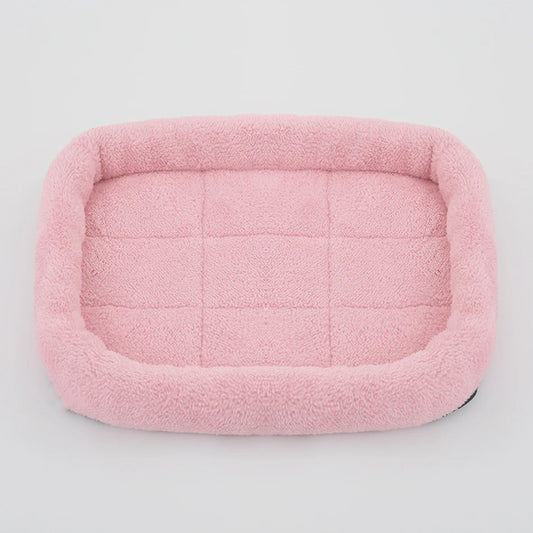 Soft Plush Square Dog Bed Mat Beds for Dogs Cat Small Medium Large Pet Sleep Calming Pad Cat Dog Bed Cushion Pet Supplies