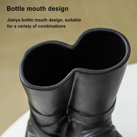 Ballet Shoe Ceramic Vase for Home table Centerpiece Decor Aesthetic Foot Flower Vase for Home Living Room Bookshelf
