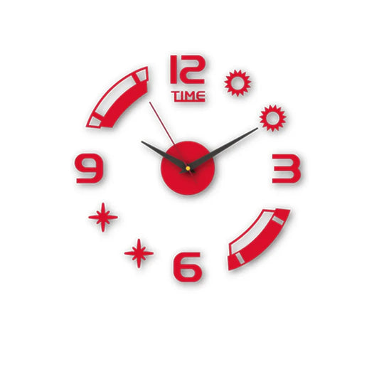 Modern Design Large Wall Clock 3D DIY Quartz Clocks Fashion Watches Acrylic Mirror Stickers Living Room Home Decor Horloge