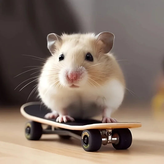 1Pcs Small Pet Toy Hamster Toy Skateboard With Frosted Anti-slip Function Suitable For Hamsters guinea pig cage accessories