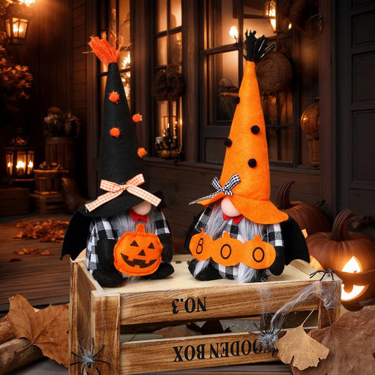 Halloween Bat Pumpkin Face Faceless Doll Dwarf Decorative Ornament Doll