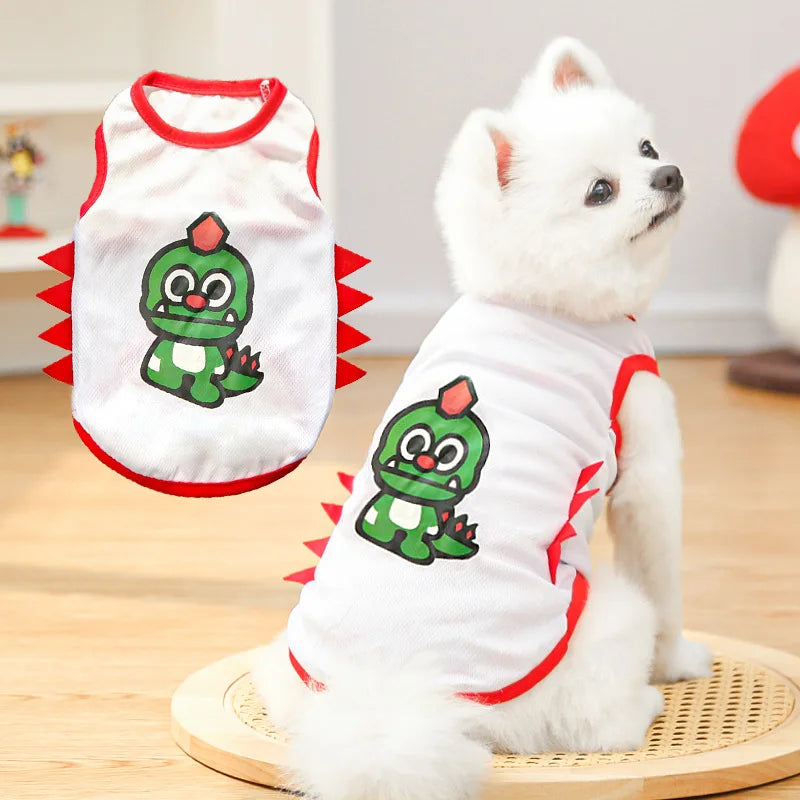 Summer Dog Sweatshirt Dog Clothes For Small Medium Puppy Soft Dog Vest Xs-2xl Cool And Fast Dry T-shirt Pomermain Ropa Para
