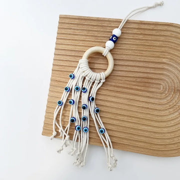 1PC Hand-woven Blue Eye Pendant Wall Decoration Turkish Devil's Eye Pendant  Hanging Decorations Crafts