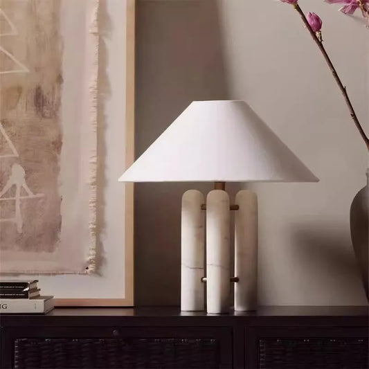 Nordic Modern Luxury Marble Table Lamp Floor Lamps Design Room Living Room Hotel Bedroom Bedside Golden Decoration Desk Lamps