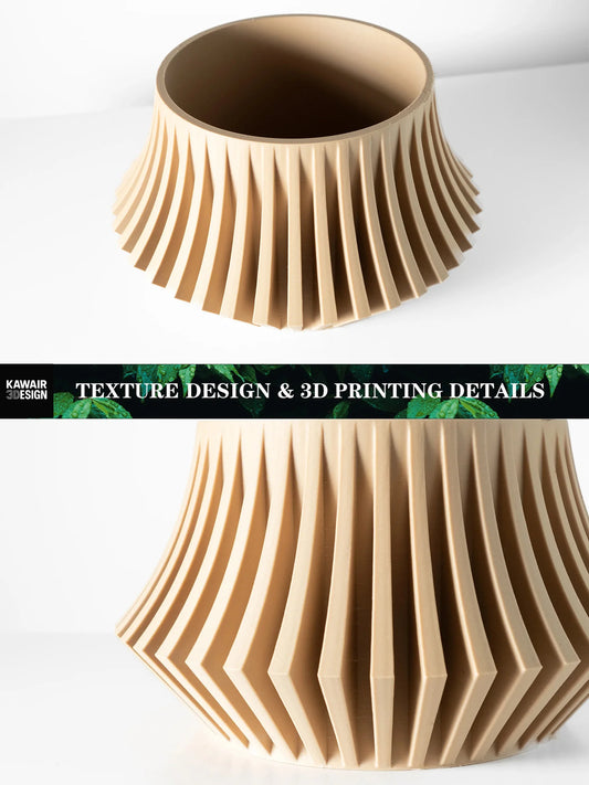 Modern Minimalist 3D Printed Plant Pot Biodegradable Flower Planter for Home Decor Pot Plante Eco-Friendly Sustainable Gift