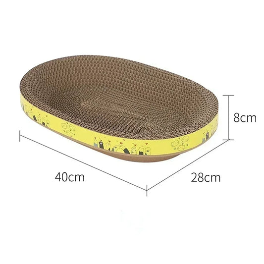 Cat Scratching Board Cat Nest Integrated Round Oval Wear-resistant and Scratch-resistant Corrugated Cat Toys Are Universal