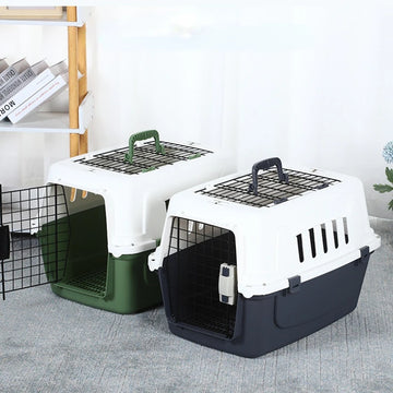 Pet Transport Carrying Box Dog Travel Bag Airline Approved Handbag Dog Pet Air Box Pet Consignment Box Plastic Cat Air Box