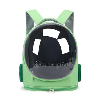 2025 New Pet Backpack Transparent Space Cabin Outdoor Shoulders Breathable Foldable Cat Bag Outdoor Portable Cat Bag