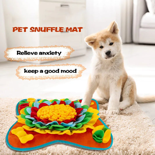 Pet Sniffing Training Mat Dogs Cats Educational Stress Relief Bite Resistant Slow Food Mat Pets Eco-friendly Training Blanket