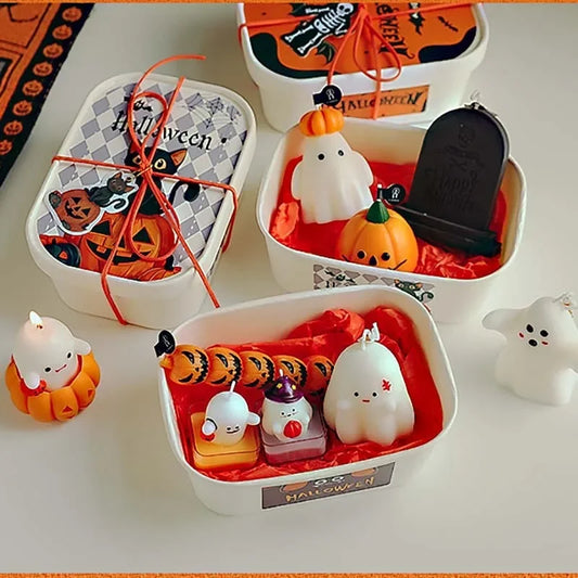Halloween Autumn Scented Candle Pumpkin Spice Candle Spooky Halloween Decorations for The House Candles Gift Boxes
