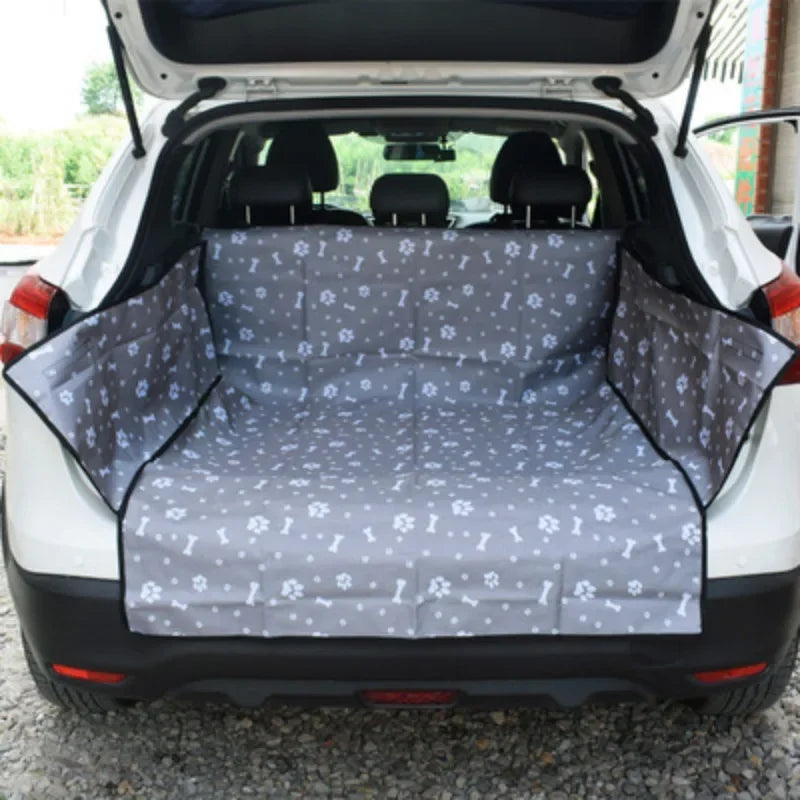 Pet Dog Car Seat Cover Trunk Mat Dog Carrier Trunk Cargo Liner for Pet Waterproof Oxford Cloth Dog Cat Back Seat Covers