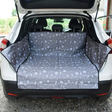 Pet Dog Car Seat Cover Trunk Mat Dog Carrier Trunk Cargo Liner for Pet Waterproof Oxford Cloth Dog Cat Back Seat Covers