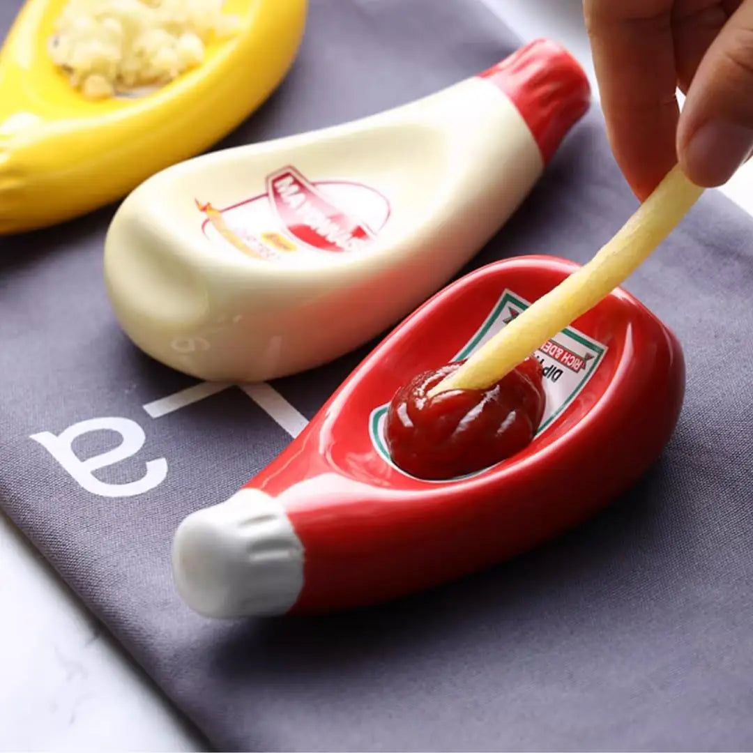 Ceramic Sauce Plate Small Dish Soy Sauce Plate Ketchup Mayonnaise Mustard Seasoning Dish 5 Colors Ceramic Small Dipping Dish