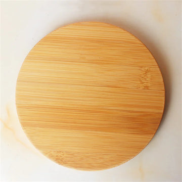 15cm/5.9inch Diameter Round Coaster Placemats Bamboo Tray  Tea Coffee Cup Pad Bamboo Wood Plate Heat Resistant Tableware Mug Mat