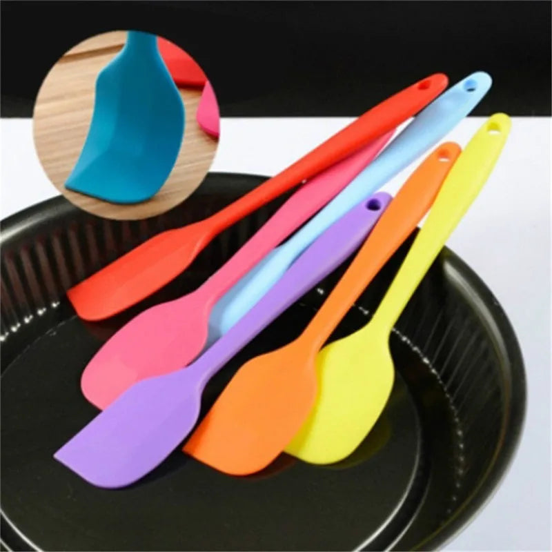 Heat Resistant Integrate Handle Silicone Spoon Scraper Kitchen Utensil Turners Spatula Pan Spatula Cake Kitchen Cooking Tool