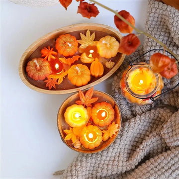 Halloween Pumpkin Aromatic Candles for Room Decoration Pumpkin Spice Autumn Candle for Thanksgiving Day