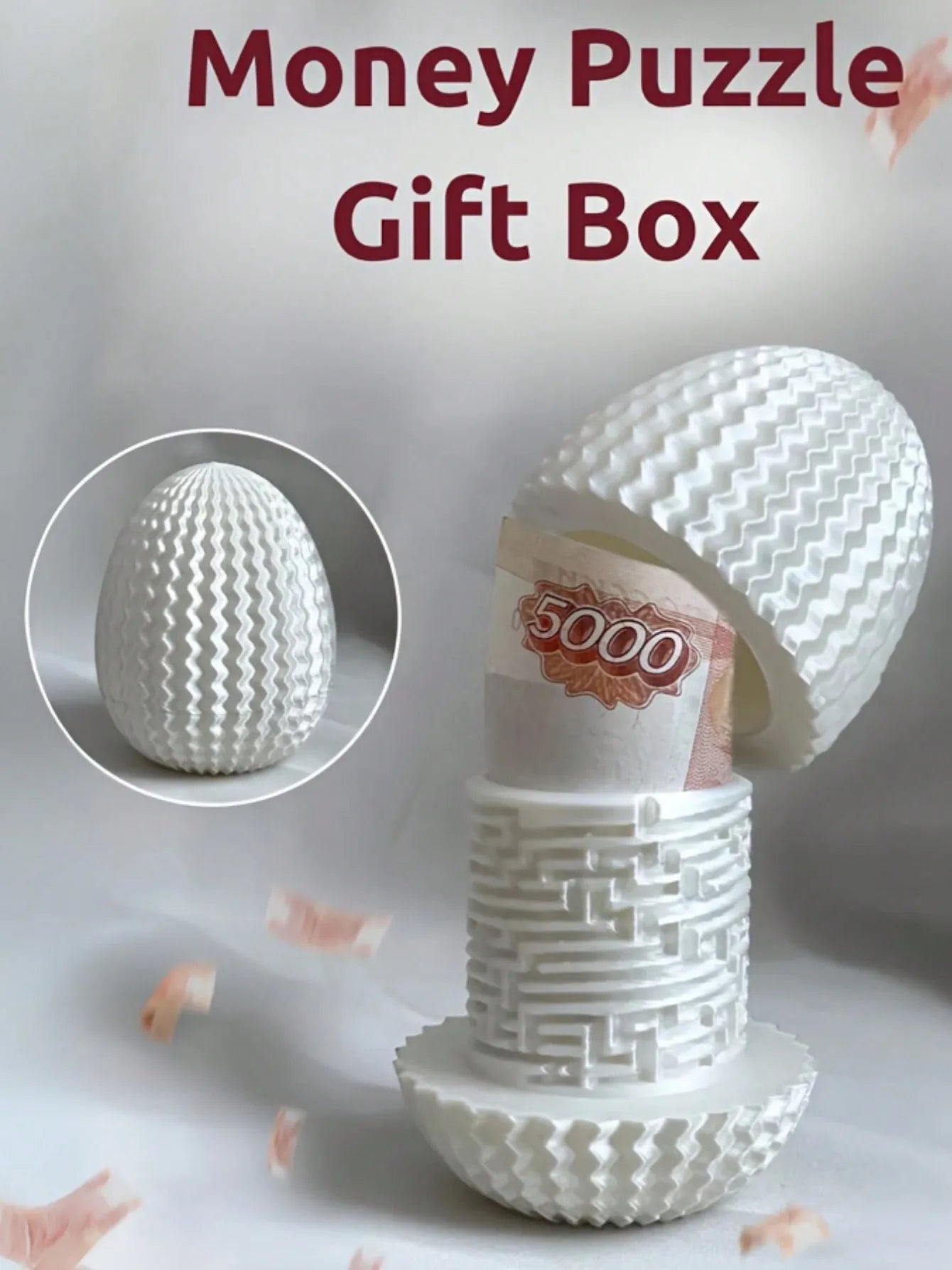 Mystery Money Puzzle Gift Box Perfect for Birthday Easter Unique Surprise Egg Decoration Ideal for Parties Celebrations Birthday