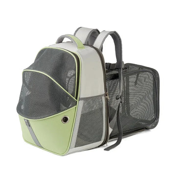Portable Foldable Pet Carrier Bag, Outdoor, Cat and Dog Backpack, Breathable Travel Bag, Oxford Fabric, Collapsible
