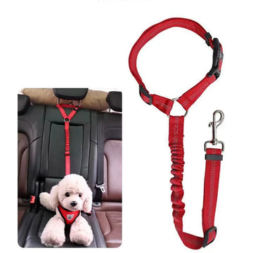 Reflective Pet Dog Car Seat Belt Puppy Collar Walking Travel Leash Harness for Small Dogs Cats Safety Car Accessories