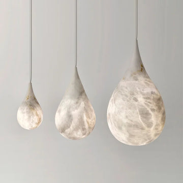 Nordic Creative New Modern Simple Imitation Cloud Stone Pendant Light Living Room Dining Room Bedroom Bedhead Hanging Line Lamp