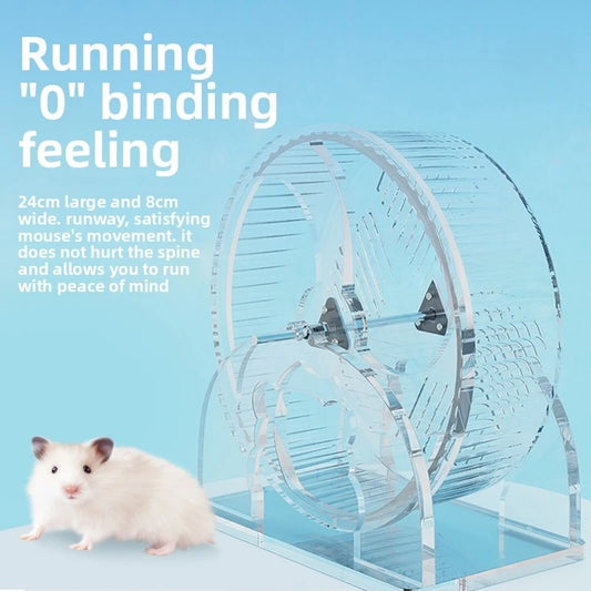 Hamster Toy Mute High Stabilityh Solid Color Treadmill Rat Toys Integration Easily Clean Thickened Material Durable Pet Toys