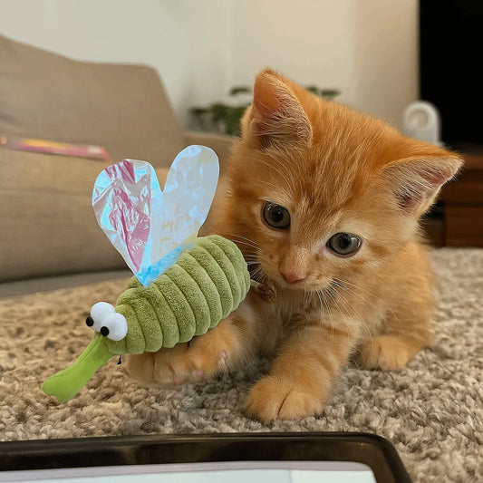Cat Plush Toy Interactive Catnip Simulated Mosquito Kitten Toy Bite Resistant Teeth Cleaning Pet Catnip Toy Accessories