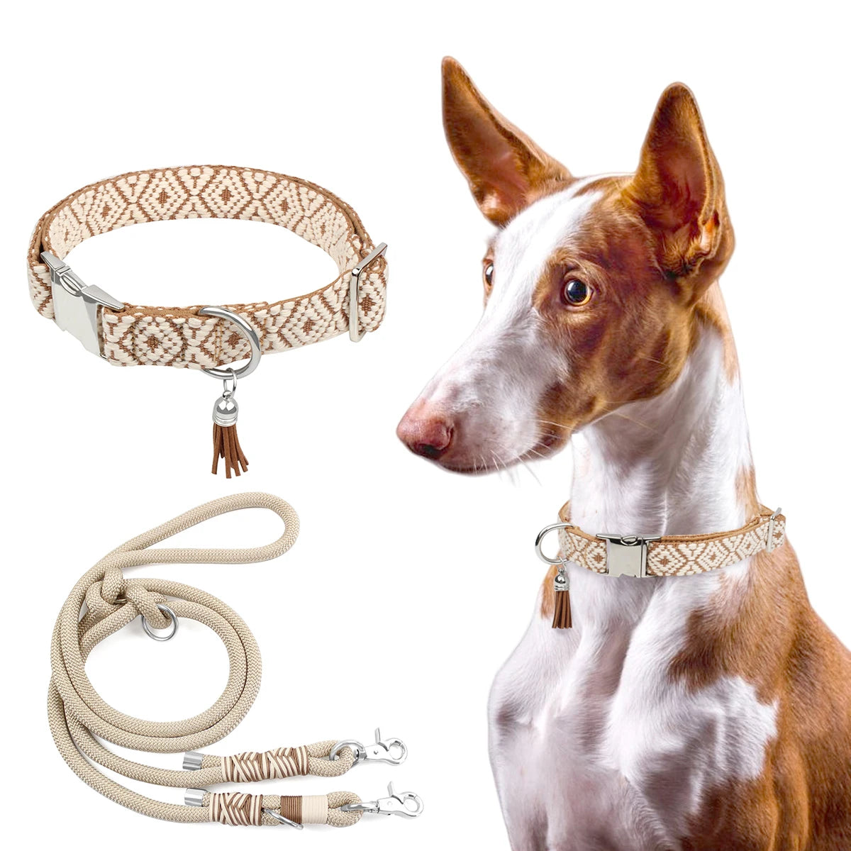 Bohemian Ethnic Style Pet Collars For Small Medium And Large Dogs Multi-colors Choose Adjustable Luxurious Trend New Arrivals