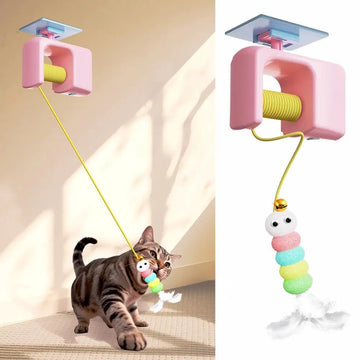 Interactive Cat Teasing Stick Toy Automatic Electric Flying Bird Cat Toy Pet Stress Relief Toys For Cats