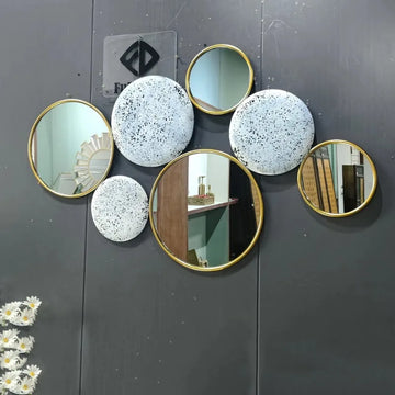 118X71 Large Wall Bedroom Makeup Golden Mirrors Bathroom Home Decor Art Frame House Decoration
