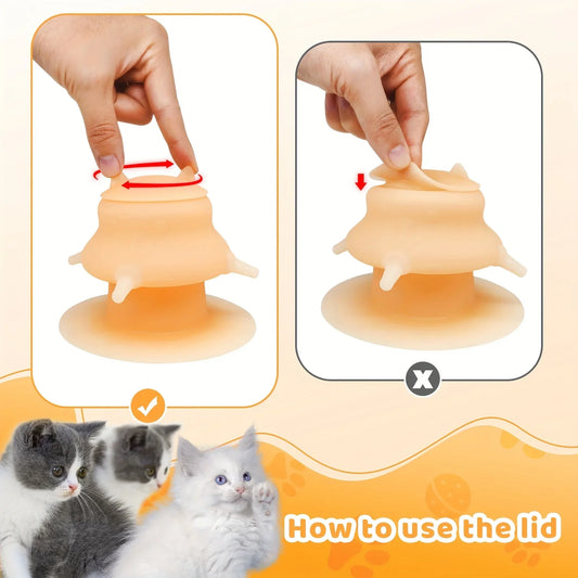 2025 New Kitten Feeding Device, 7.78 oz, with 4 soft and durable silicone pacifiers for easy feeding   pet products cat dog
