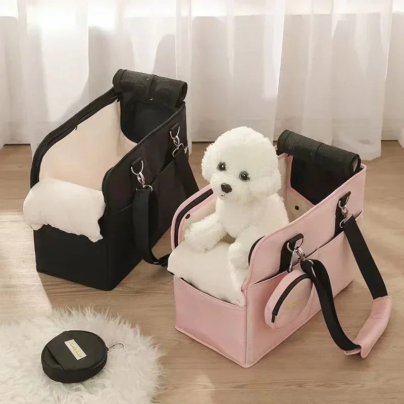 Travel Pet Bag Dog Cat Shoulder Bags Breathable Waterproof Folding Small Dog Outdoor Shoulder Bag Folding Cats Carrying Handbag