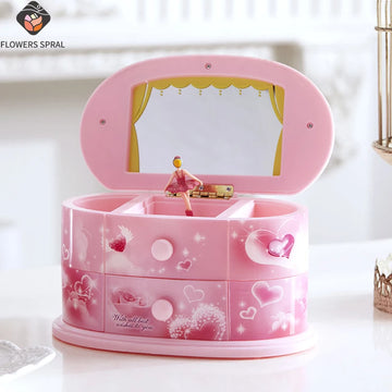 Ballet Girl Music Box, Multiple Small Drawers, Decorative Box, Spinning And Wrapping Music Box, Birthday And Christmas Gifts