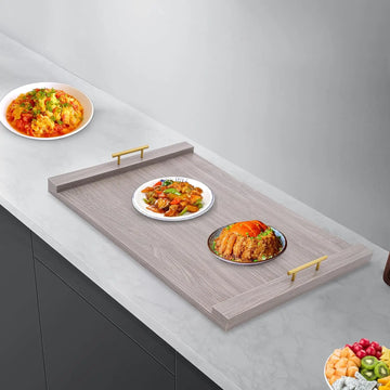 Premium Oak White Kitchen Noodle Board - Heat Resistant Stove Cover, Easy To Clean, Multi-Purpose (Wooden Kitchen Accessory)