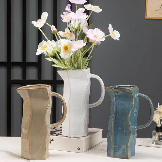Ceramic Vases Home Decor Flower Arrangement Creative Living Room Foyer Dining Room Study Bedroom