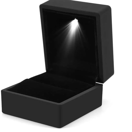 2025 Ring Box With LED Light Jewelry Diamond Ring Box Storage Wedding Ring Box Jewelry Organizer Storage Gift Box