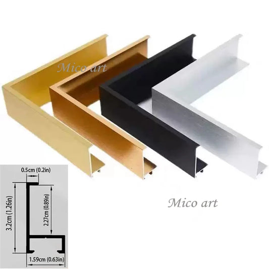 Canvas Floater Frame DIY Metal, 50x70 60x90 80x120cm Large Floating Frames, And Wooden Frame for Wall Picture Oil Painting